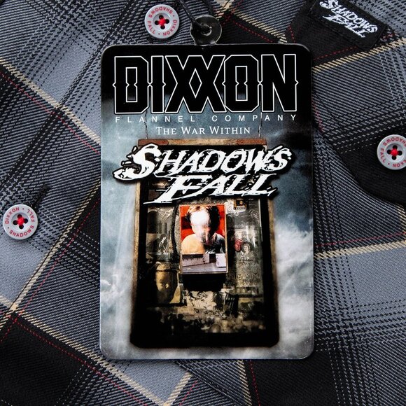 DIXXON x SHADOWS FALL Collab Limited Edition Flannel Shirt - Men's M - Picture 3 of 11